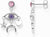 Earrings eye in 3D and various pendants - Thomas Sabo Model: H2272-643-7