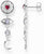 Long cosmic talisman earrings with a 3D look - Thomas Sabo Model: H2277-640-7
