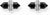Ear studs with onyx crystal in hexagon shape - Thomas Sabo Model: H2281-641-11