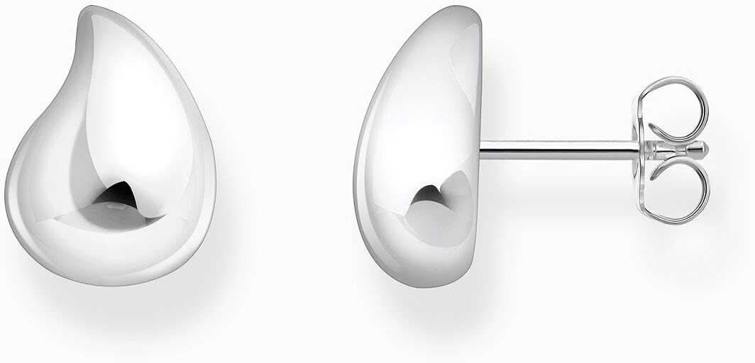 Stud earrings with an elegant, modern design in an organic drop shape - Thomas Sabo model: H2303-001-21