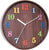 JVD Wall Clock 29.5 cm Ø Plastic • Silent Quartz Movement • Colorful Design