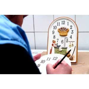 Terrastudio Wall Clock 28x23 cm Ceramic • Handmade • Hand-painted • Unique Design