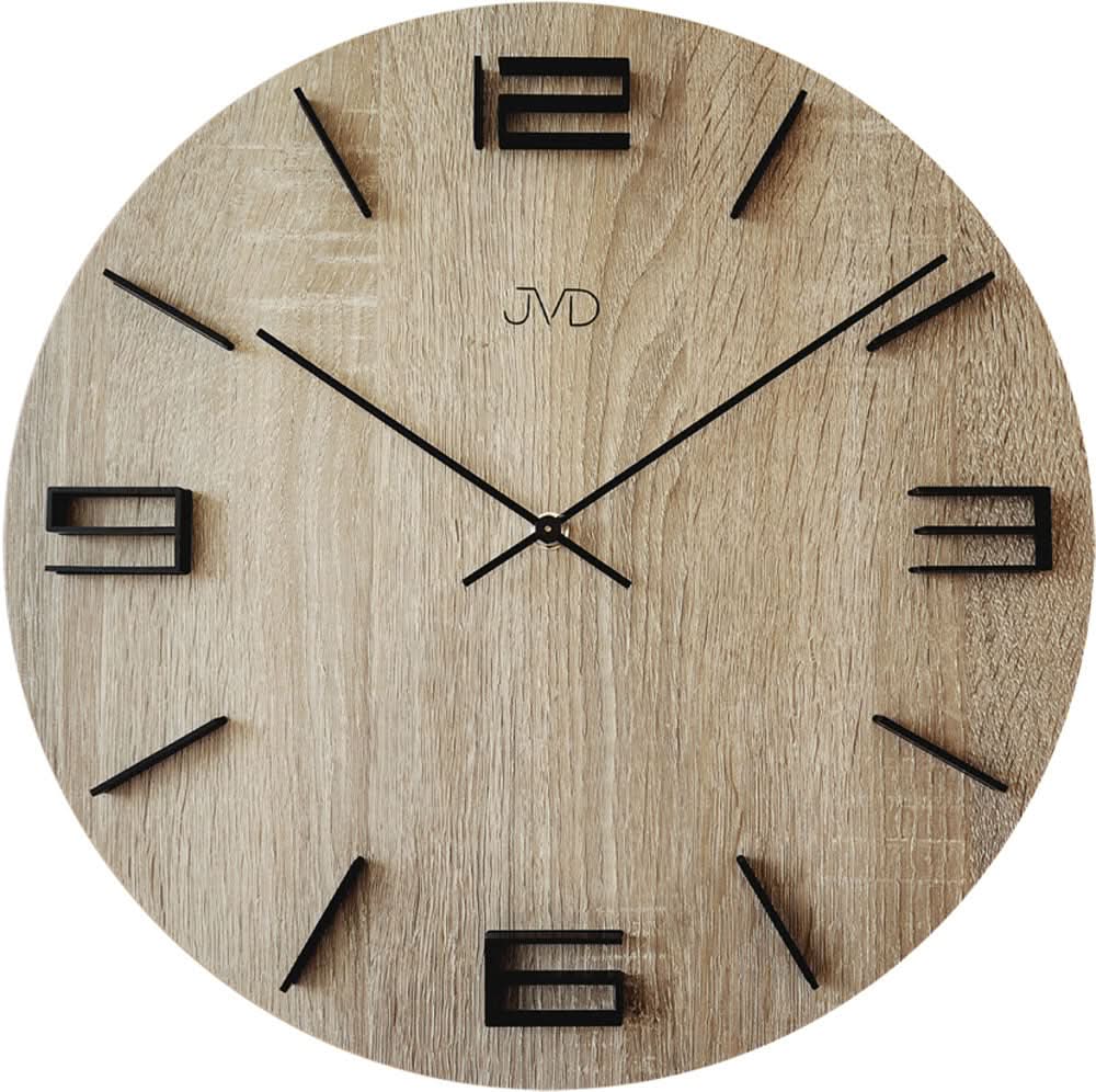 JVD Wall Clock 40 cm Ø Wood • Stylish Design • Precise Quartz Movement