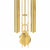 Golden pendulum ornaments of the brass wall clock with chains and round pendant