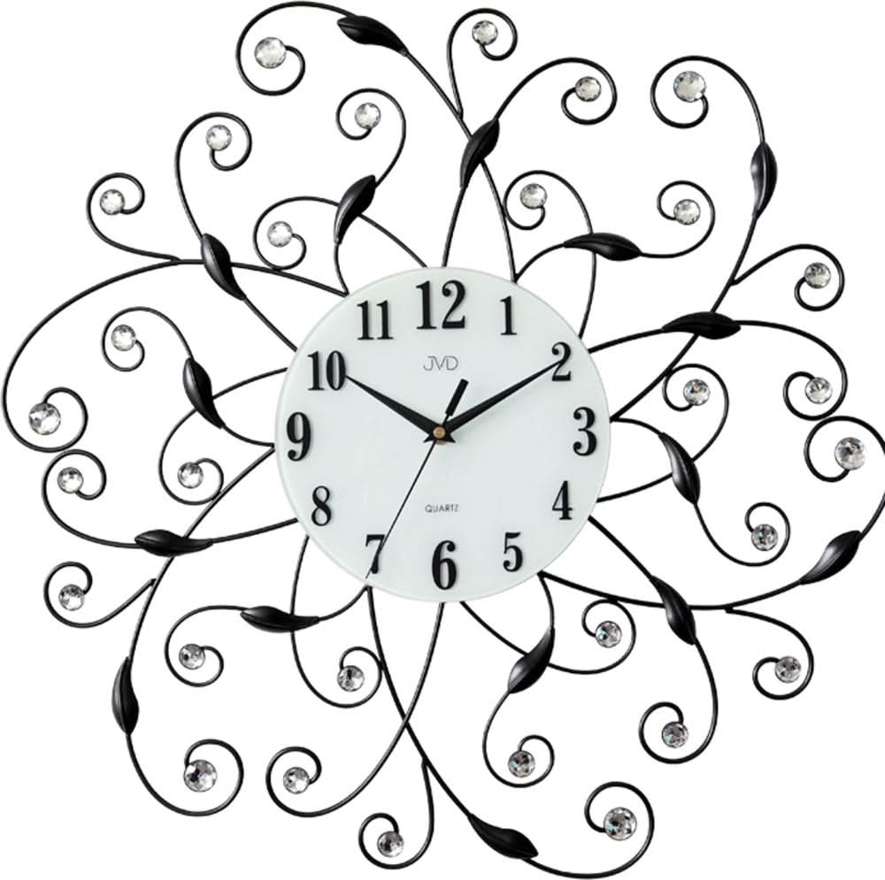 JVD Wall Clock 57x57x4.8 cm Metal • Modern Design • Clear Dial