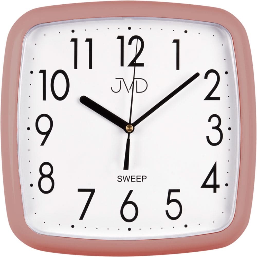 JVD Wall Clock 25x25x3.2 cm Plastic • Modern Eye-Catcher • Reliable Quartz Movement