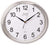 JVD Wall Clock 27x30x3.81 cm Plastic • Silent Quartz Movement • Modern Oval Design