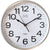 JVD Wall Clock 25.5 cm Ø Plastic • Silent Quartz Movement • Timeless Design