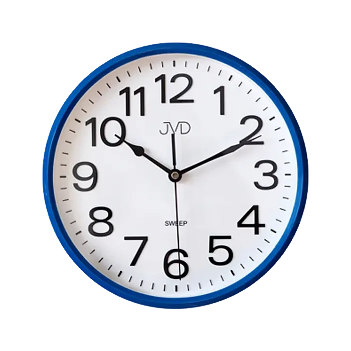 JVD Wall Clock • Stylish Design • Blue Accents