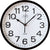 JVD Wall Clock 25.5 cm Ø Plastic • Silent Quartz Movement • Arabic Numerals