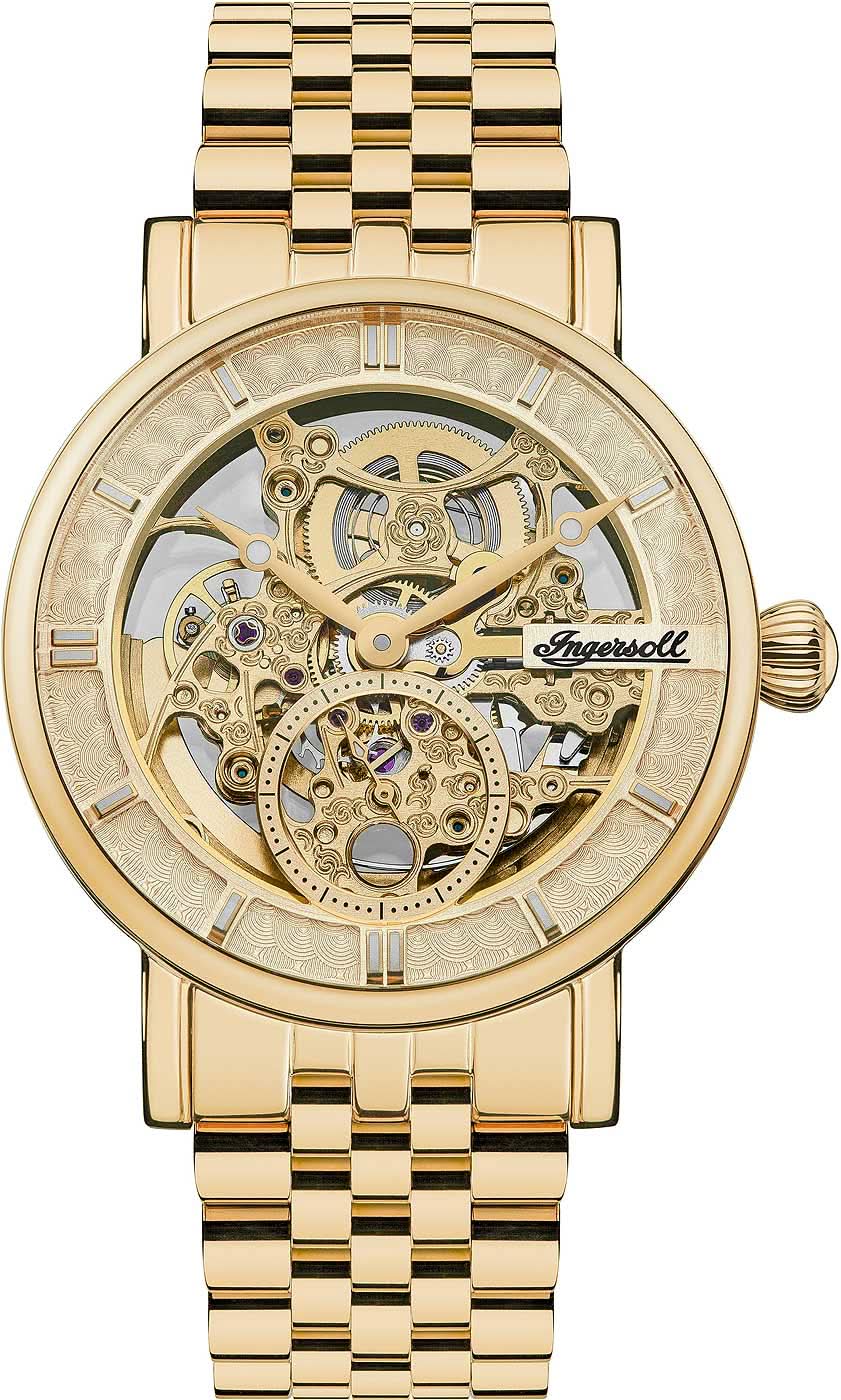 Ingersoll The Herald I00408 Men's Watch • Skeleton Automatic Movement • Gold Design