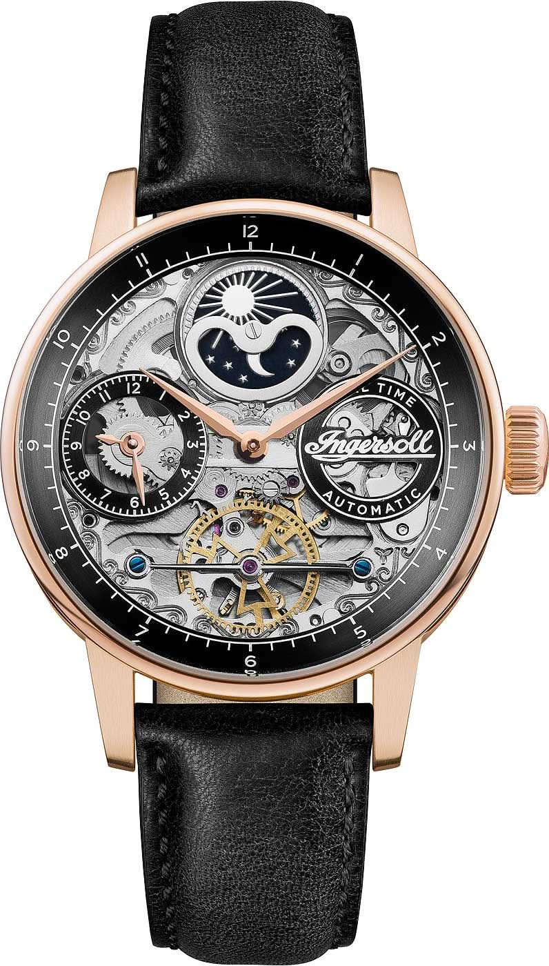 Ingersoll The Jazz I07705 Men's Watch • Automatic Movement • Moon Phase Display