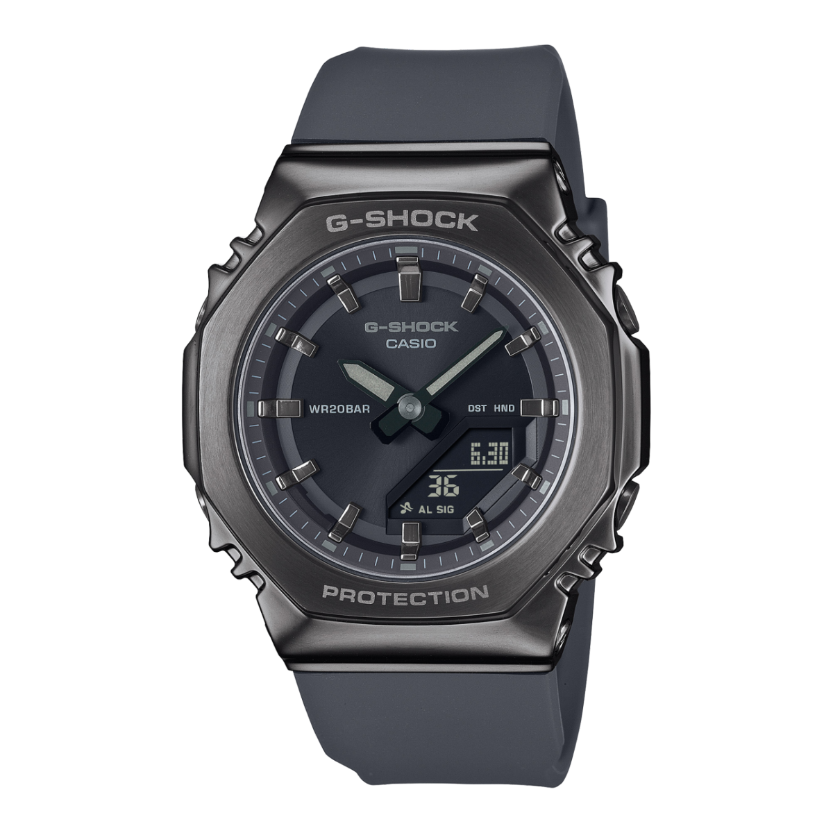 Casio G-Shock GM-S2110B-8AER Damen • Mineral­glas • 200-m-Wasserdichtigkeit