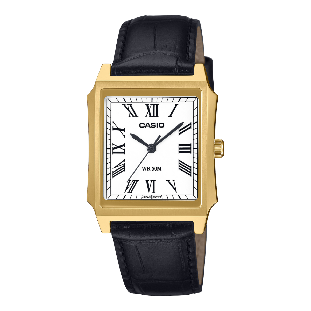 Casio Vintage MTP-B190GL-7BVEF Herrenuhr • Mineralglas sphärisch • Goldionbeschichtetes Edelstahlgehäuse