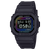 Casio G‑SHOCK Digitaluhr, schwarzes Gehäuse mit Regenbogen-LED-Anzeige und Datum