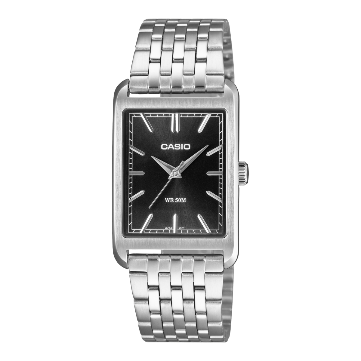 Casio MTP-B215D-1AVER Unisex Armbanduhr Schwarz • Mineralglas • Edelstahl