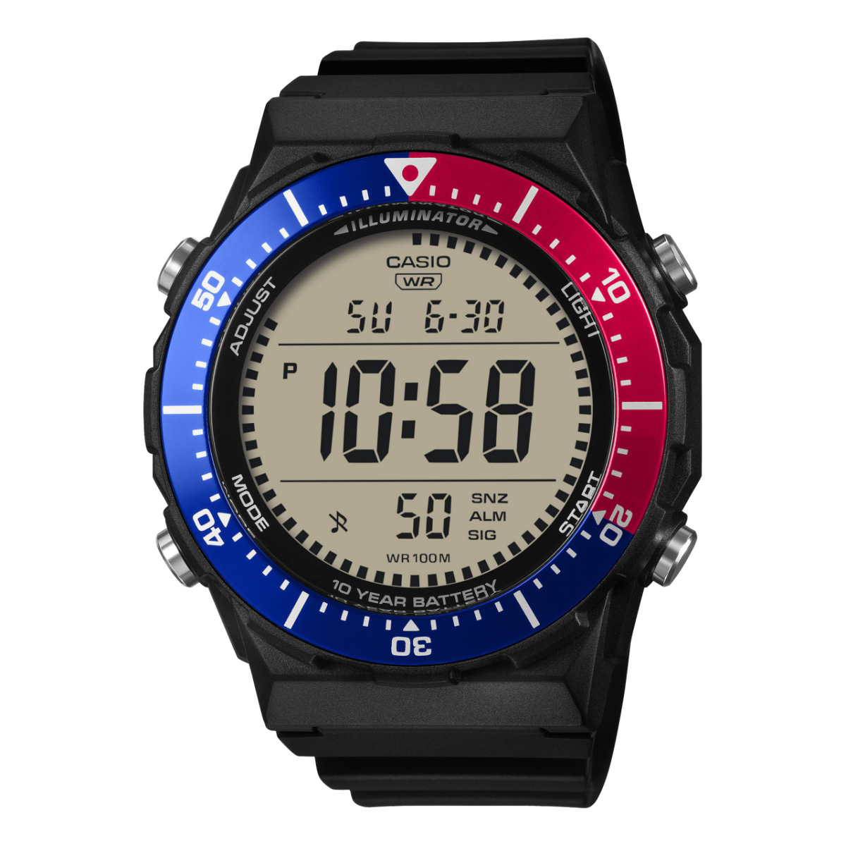 Casio Timeless AE-1700H-1A2VEF Herren Armbanduhr Schwarz • 100m Wasserdicht • 10 Jahre Batterielaufzeit