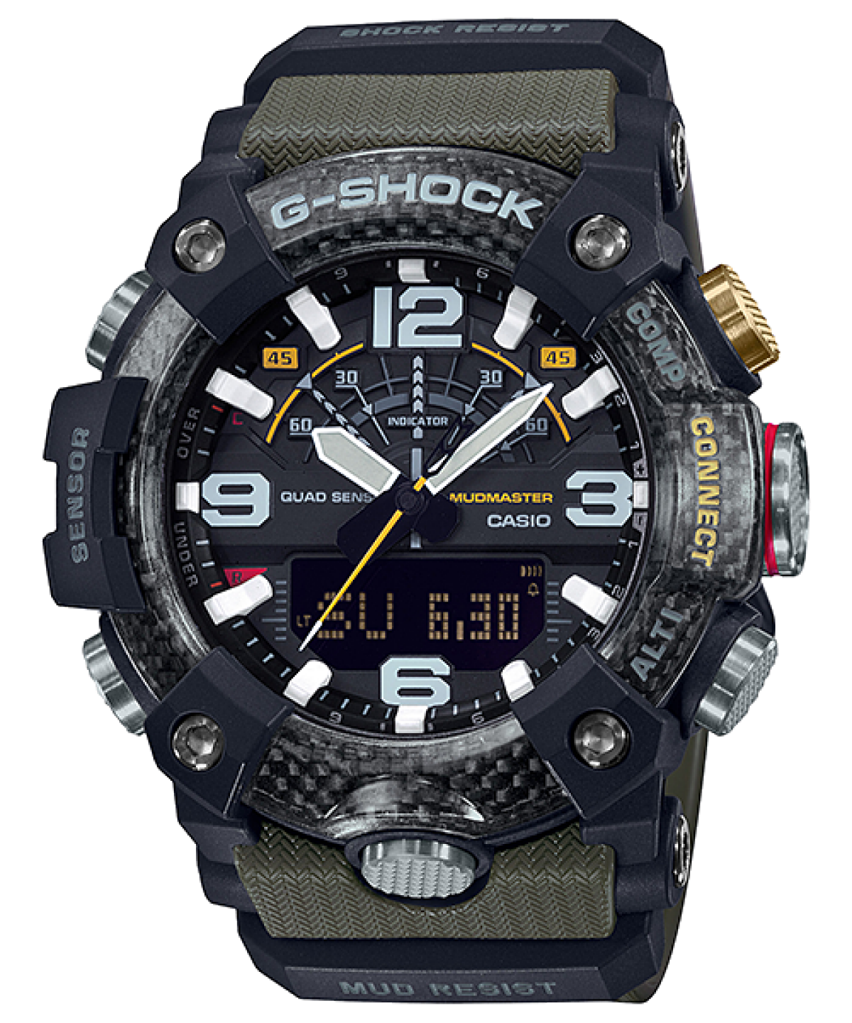 Casio G-Shock Mudmaster GG-B100-1A3ER Herren • Quad-Sensor-Technologie • Carbon Core Guard