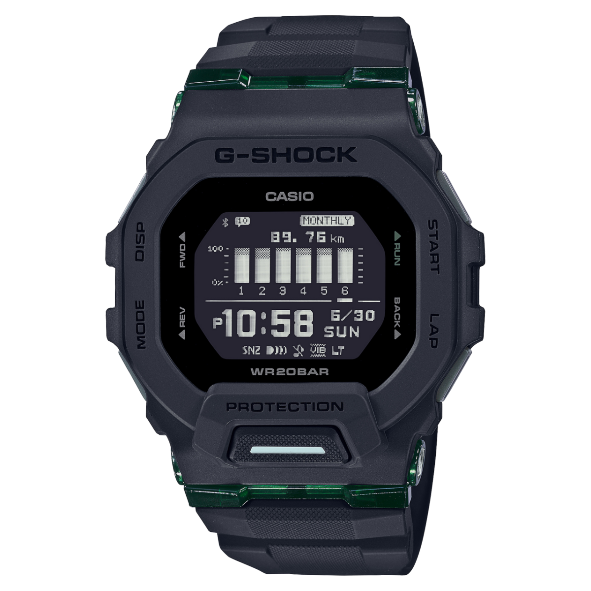Casio GBD-200-7ER G-Shock G-Squad Digitaluhr Weiß • Bluetooth-Verbindung • MIP-LCD-Display