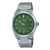 Casio Edifice Herrenarmbanduhr mit grünem Zifferblatt und Edelstahlband, Automatik
