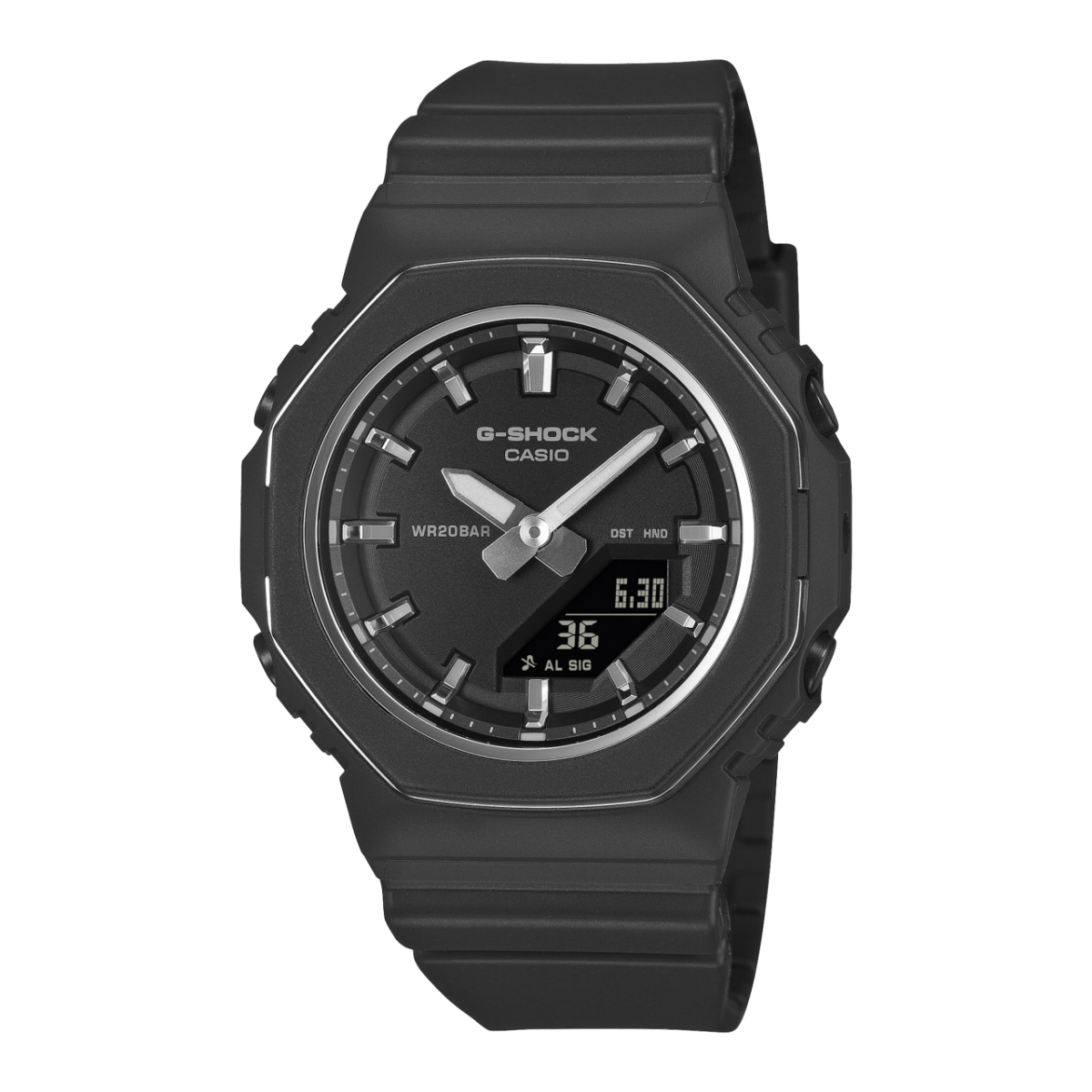 Casio GMA-P2110-1AER G-Shock Classic Damen Armbanduhr Schwarz • Ana-Digi • Biobasiertes Resin