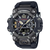 Herrenarmbanduhr mit schwarzem Gehäuse und Zifferblatt, analoge Zeiger sowie Digitalanzeige