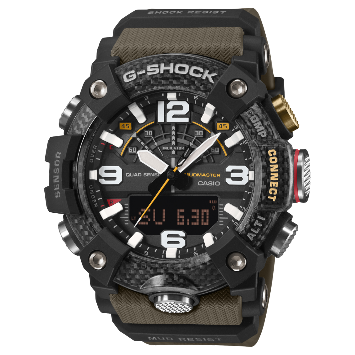 Casio G-Shock Mudmaster GG-B100X-1A3ER Herrenuhr • Biobasiertes Resin-Gehäuse • Digitaler Kompass & Höhenmesser