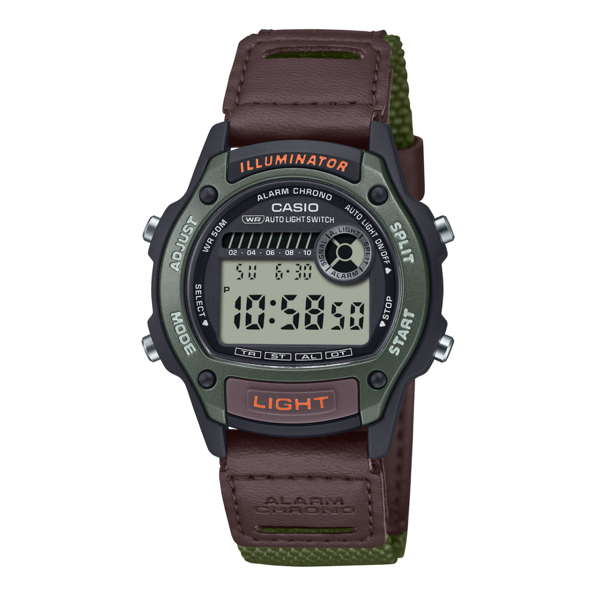 Casio W-220HF-3AVEF Damen Armbanduhr • Alarm-Chronograph • Digitale Weltzeit