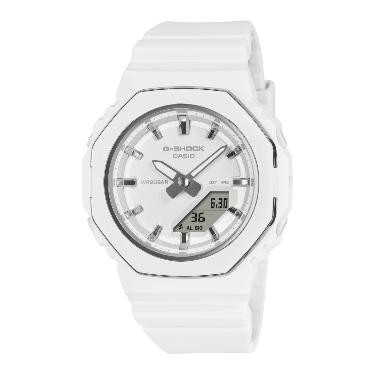 Casio GMA-P2110-7AER G-Shock Classic Damenuhr Weiß • Ana-Digi • Biobasiertes Resin