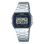 Casio Collection A164WA-1VES Herren Armbanduhr Silber • Edelstahlarmband • LED-Beleuchtung