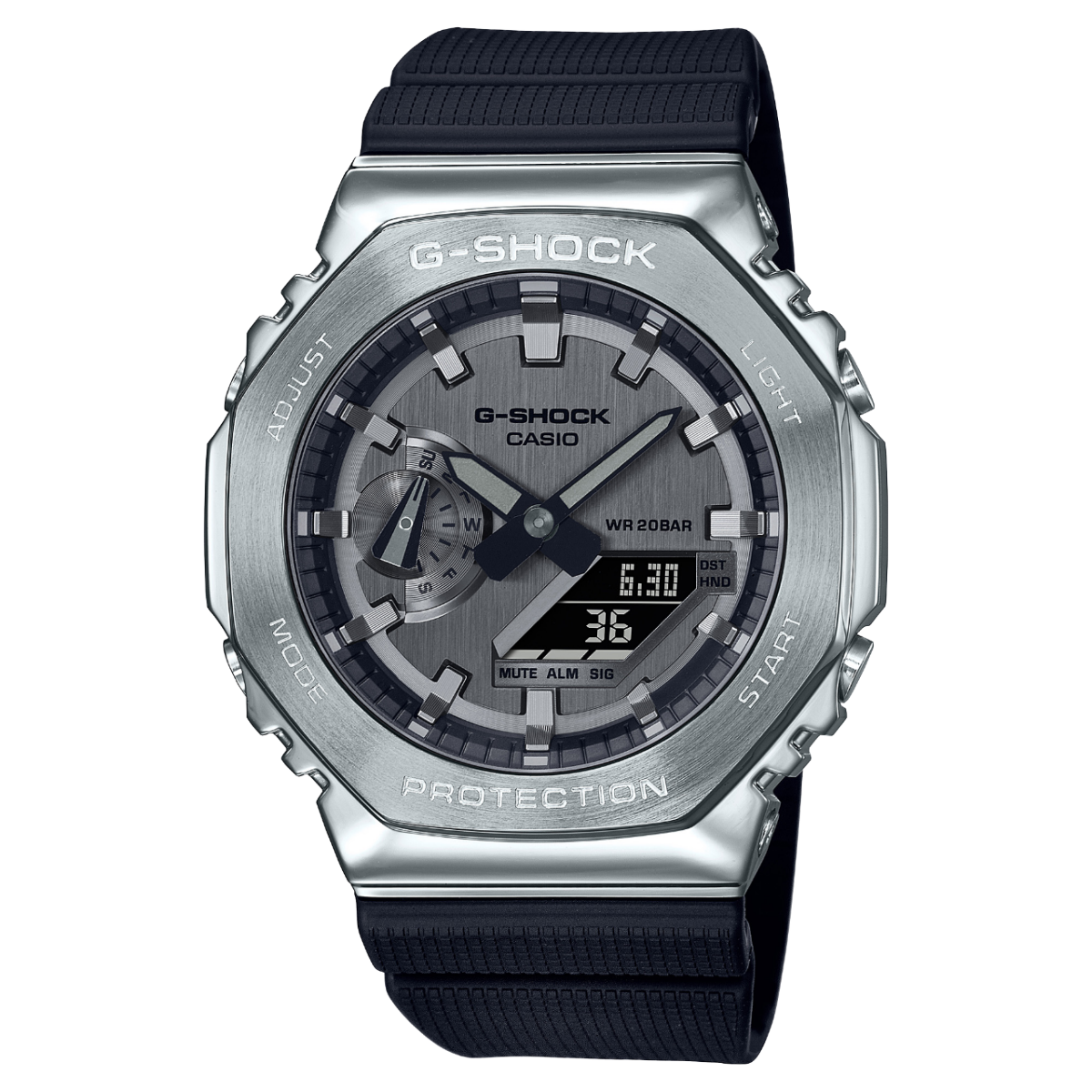 Casio G-Shock GM-2100-1AER-MAN Herren • Star Wars Mandalorian Edition • Stoßfestes Metallgehäuse