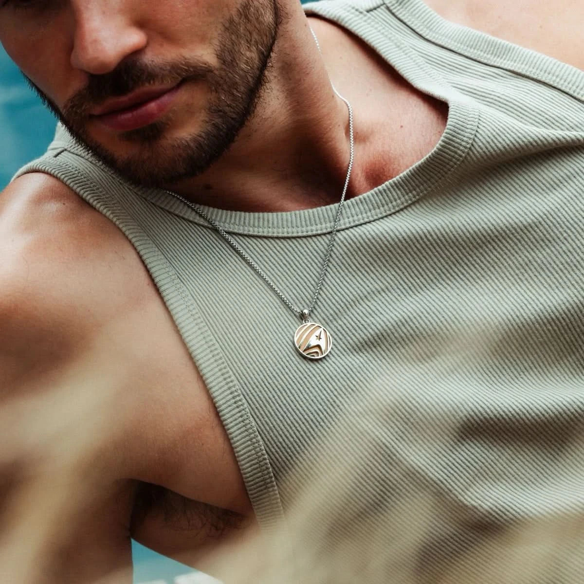 Holzkern Command Necklace Jade/Silver