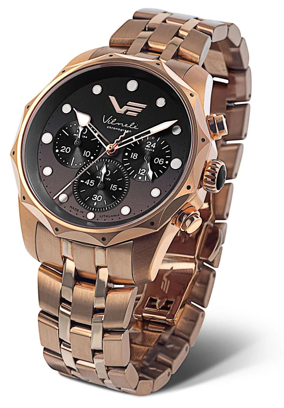 Vostok Europe Vilnelė JS20-125B751B Women's Watch • Sapphire Crystal • Chronograph