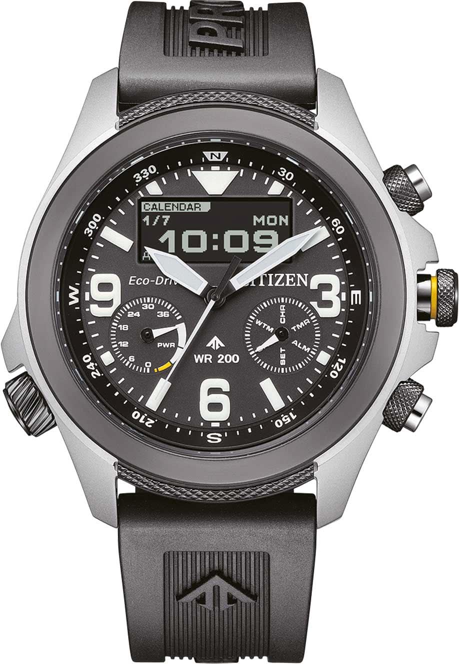 Citizen Promaster Land JV1007-07E Men's Watch • Eco-Drive Solar • MIP Display