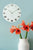 Karlsson Wall Clock 35 cm Ø Glass • Silent Quartz Movement • Stylish Design