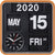 Karlsson Wall Clock 24.5x24.5x10 cm Plastic • Modern flip design • Versatile