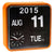 Karlsson Wall Clock 24.5x24.5x10 cm Plastic • Modern flip design • Versatile