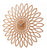 Karlsson Wall Clock 60x60x4 cm Wood • Silent Quartz Movement • Modern Sunflower Design