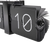 Karlsson Table Clock 36x14x8.5 cm Steel • Modern Flip Design • For Desk & Wall