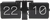 Karlsson Table Clock 36x14x8.5 cm Steel • Modern Flip Design • For Desk & Wall
