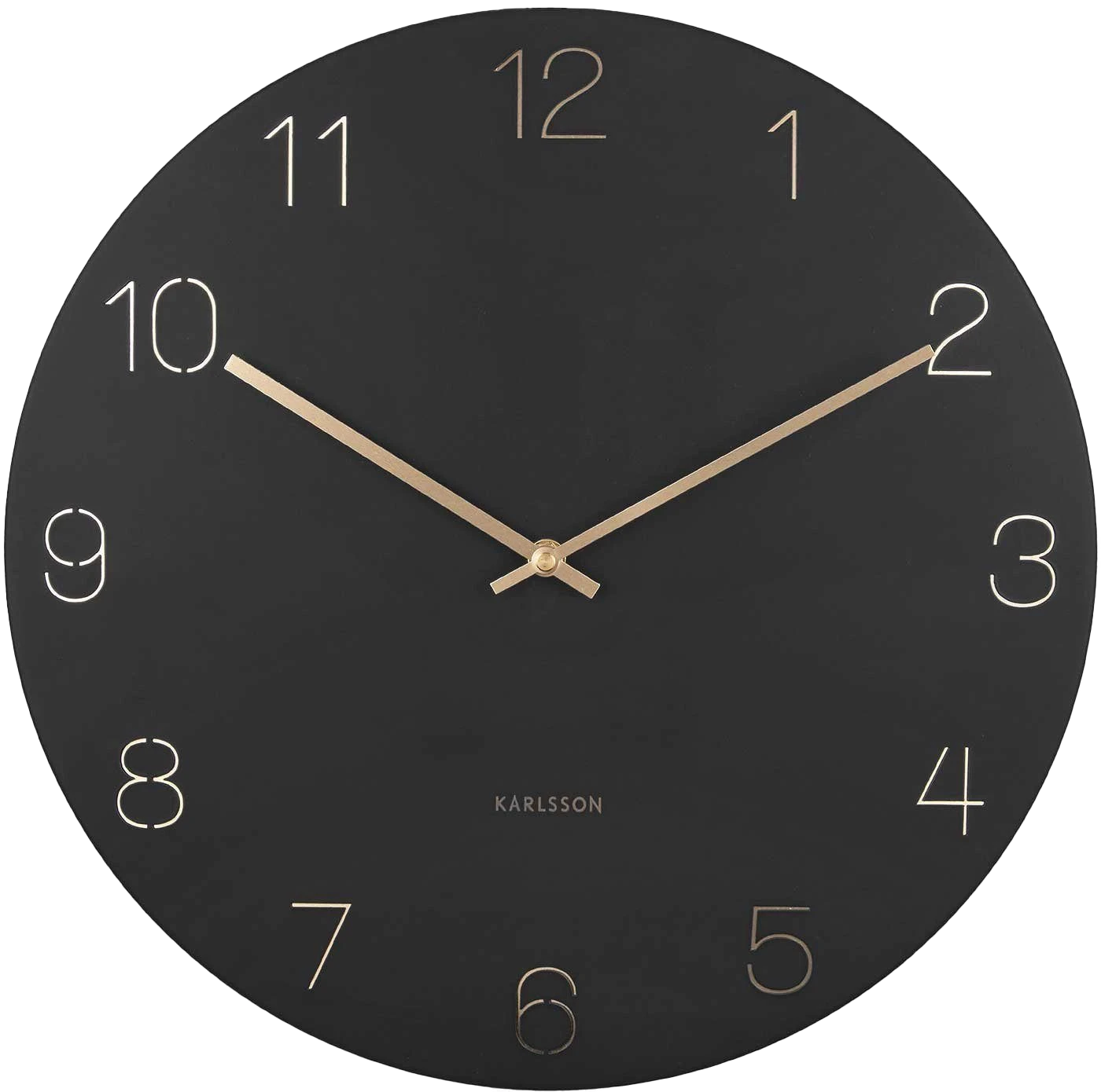 Karlsson Wall Clock 40 cm Ø Stainless Steel • Modern • Silent
