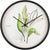 Karlsson Wall Clock 26 cm Ø • Botanical Leaves Design • Modern Quartz Movement