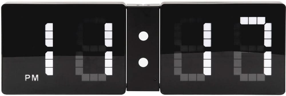 Karlsson Wall Clock 20x60x4 cm Plastic • Modern Flip Design • Clear Digital Time Display