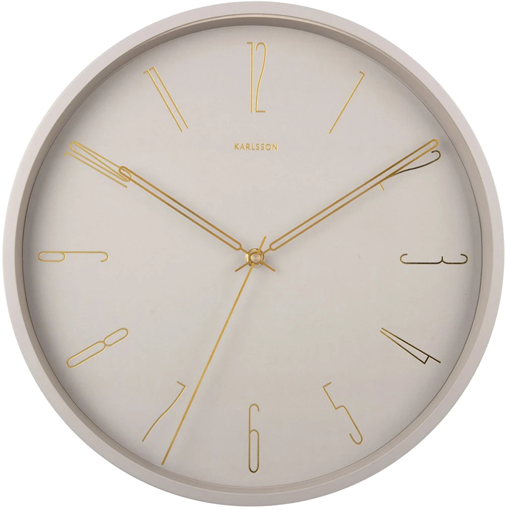 Karlsson Wall Clock 35x35x4 cm Iron • Modern Design • Arabic Numerals