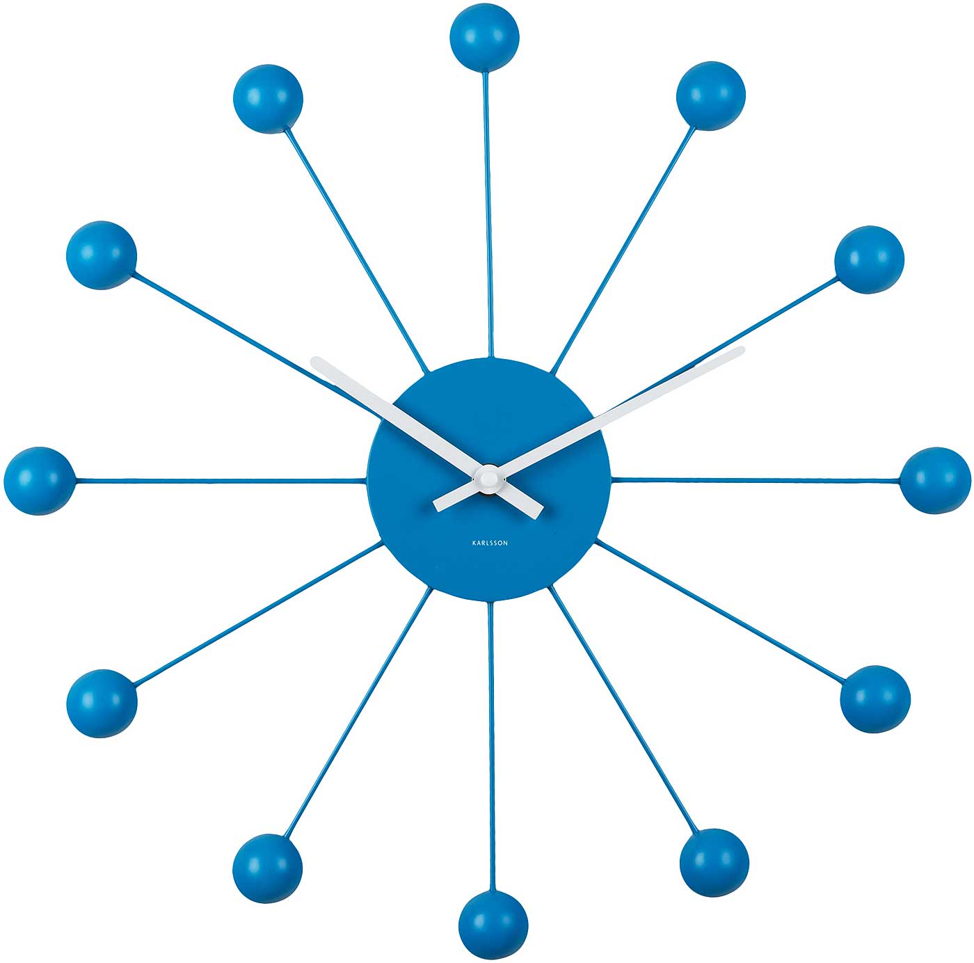 Karlsson Wall Clock 40 cm Ø Iron • Minimalist Design • Precise Quartz Movement
