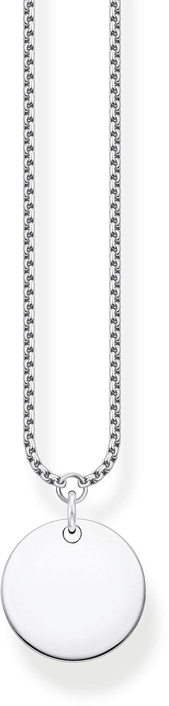 Necklace with Coin Pendant - 925 Sterling Silver