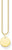 Necklace with Coin Pendant - 750 Yellow Gold Plating
