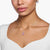 Necklace with Pink Stone - 925 Sterling Silver
