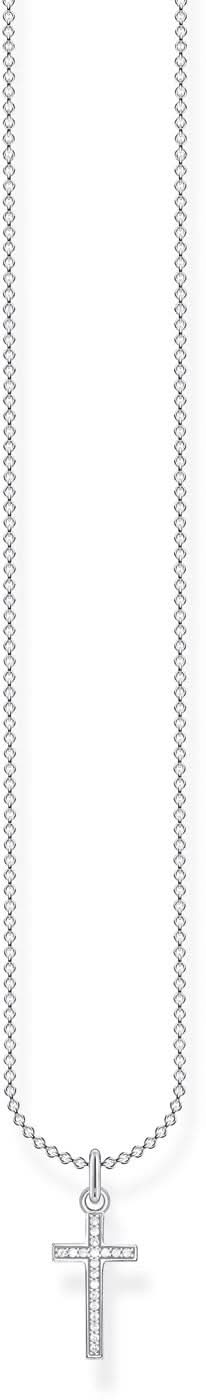 Necklace with Cross Pendant - 925 Sterling Silver