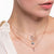 Necklace with Infinity Pendants - 750 Rose Gold Plating